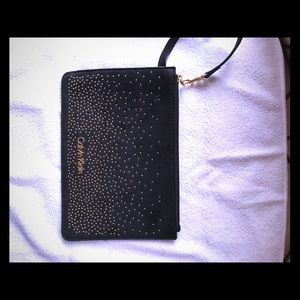 CalvinKlein Wristlet black suede BEAUTIFUL